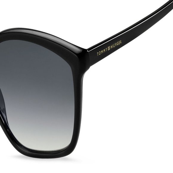 Tommy Hilfiger Rectangle Woman Black Acetate Frame main image 4
